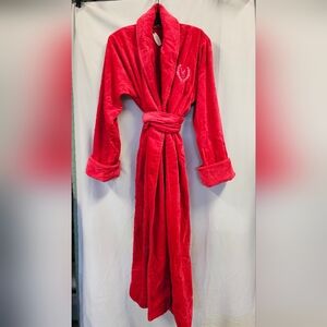 Red Plush Bathrobe